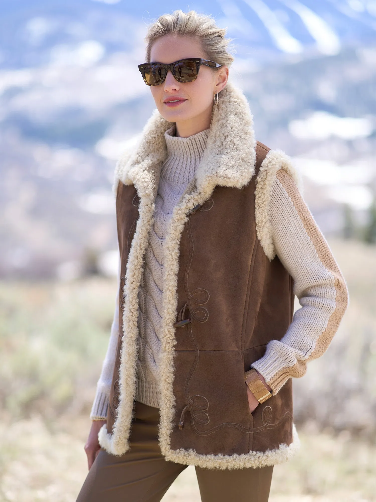 Sila Shearling Vest