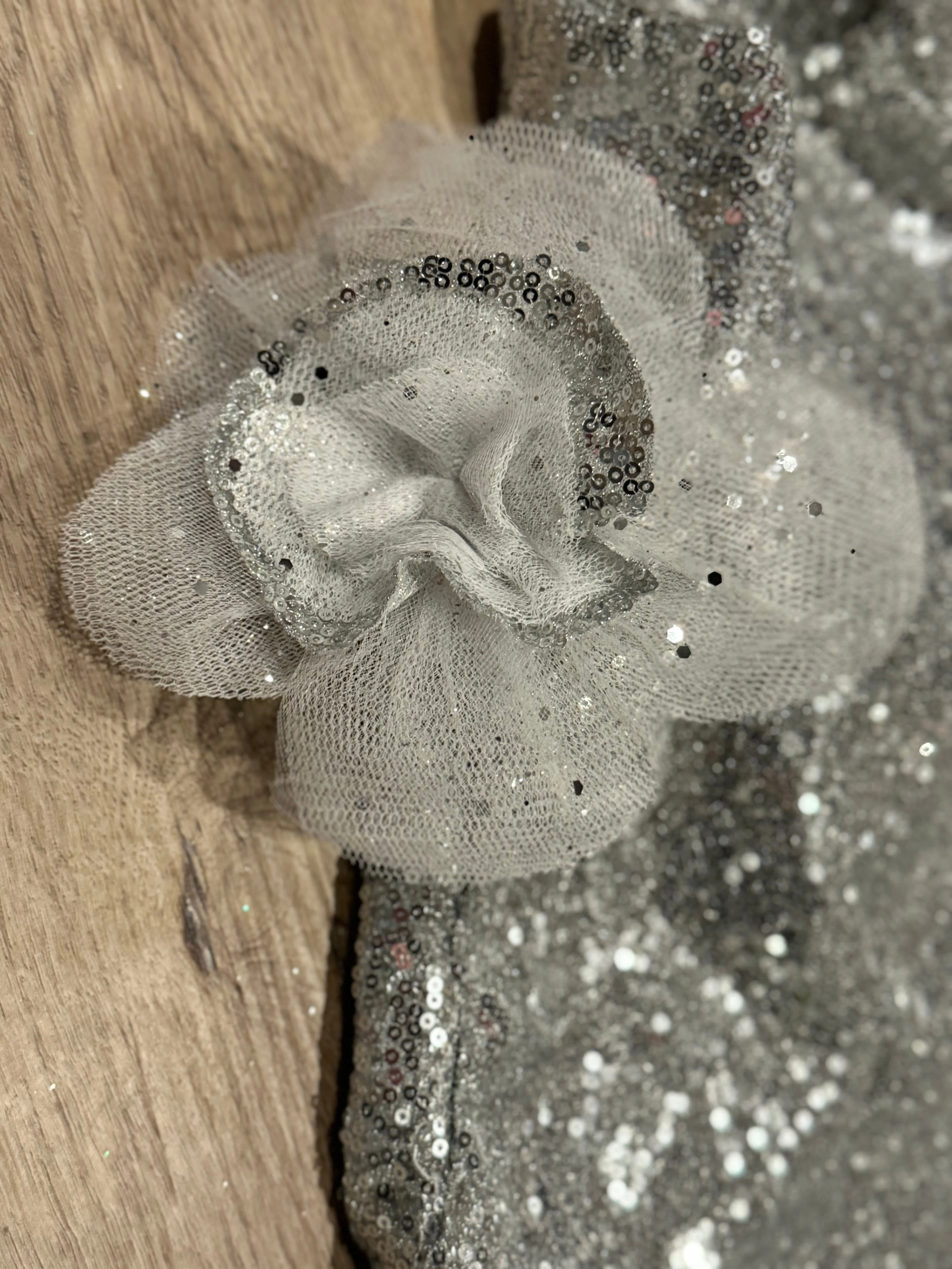 Silver Shimmer Fancy Dog Tutu Dress