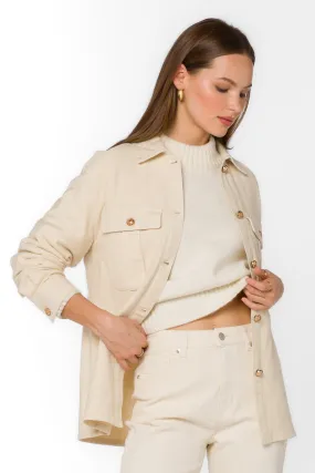 Siri Natural Shirt Jacket