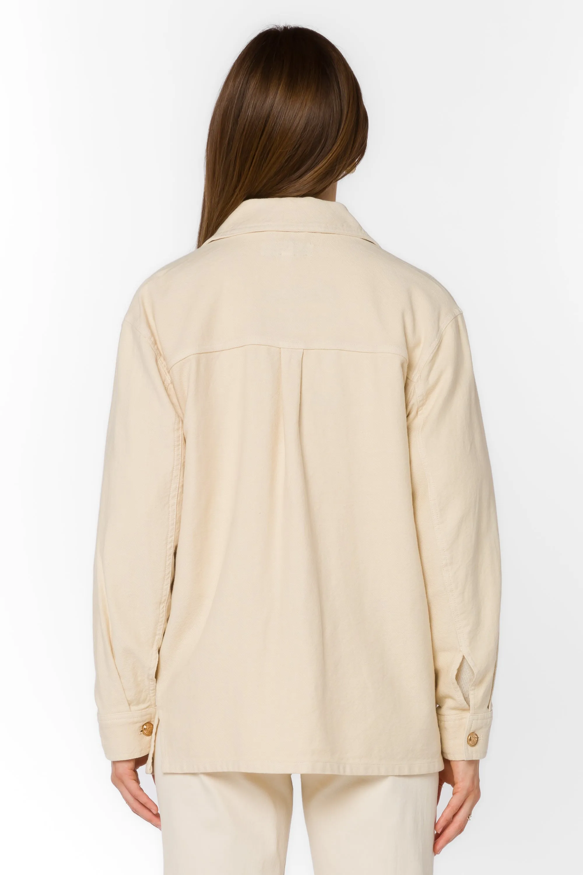 Siri Natural Shirt Jacket