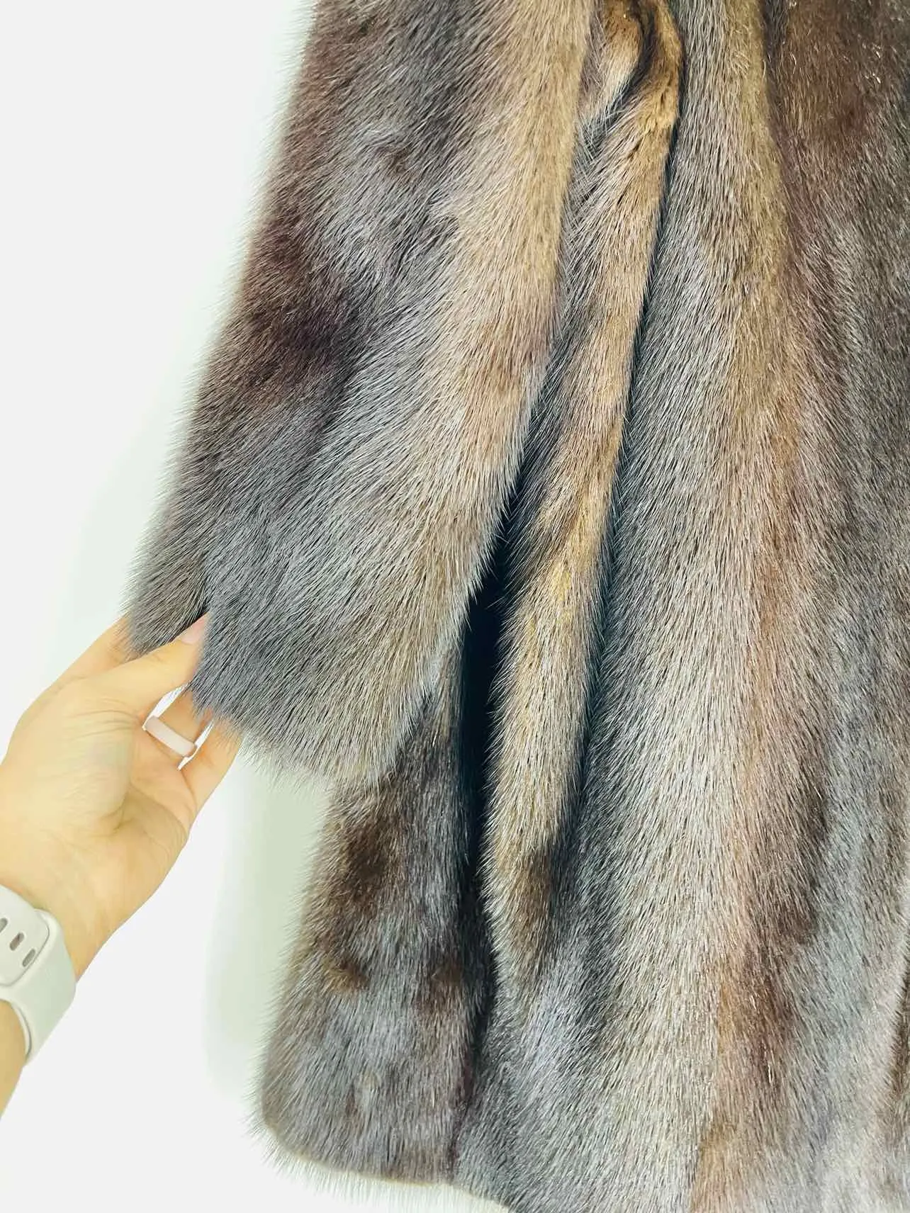 Size M/L Brown Fur Coats Coat