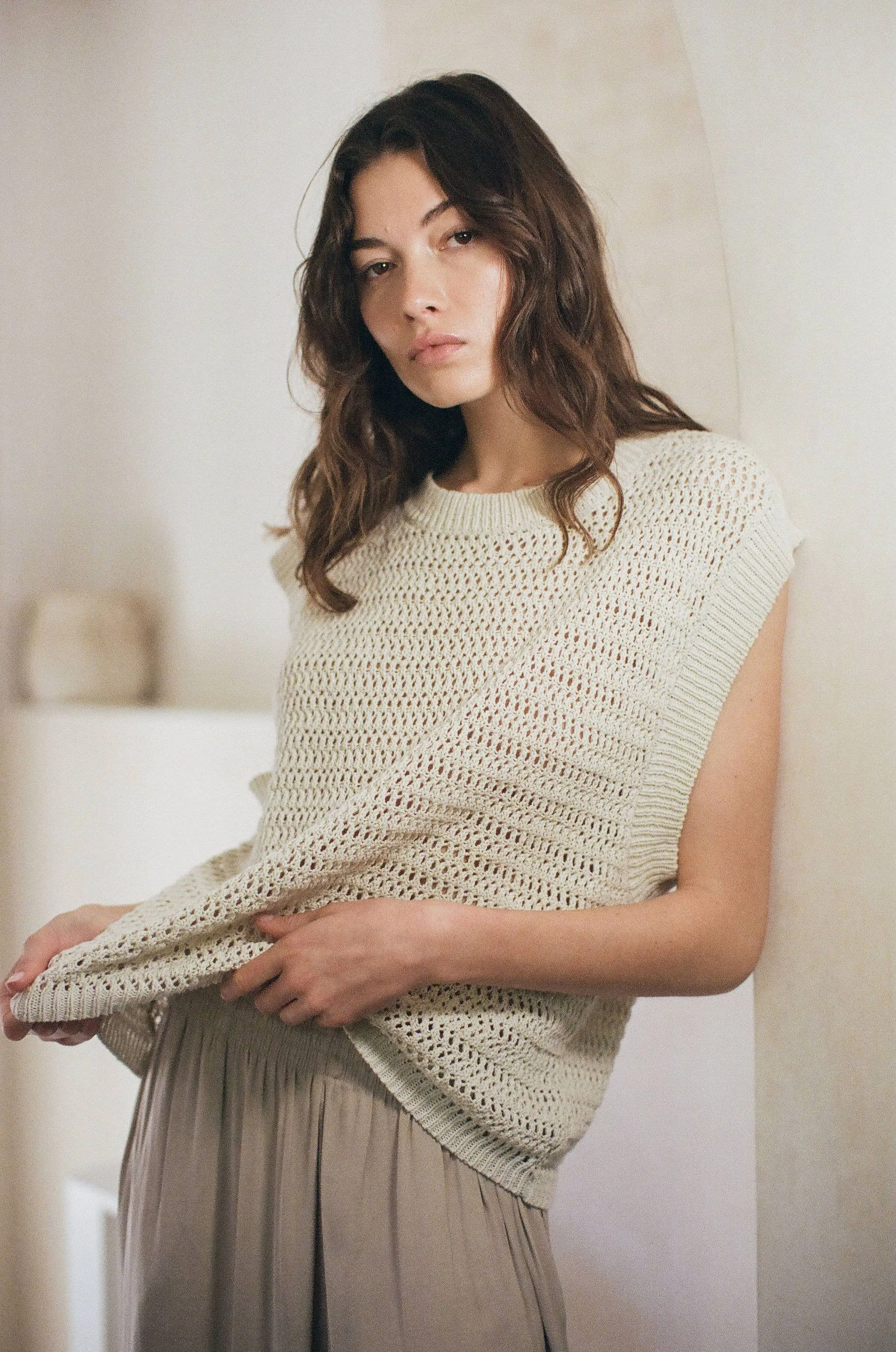 Skyler Sleeveless Knit Pullover