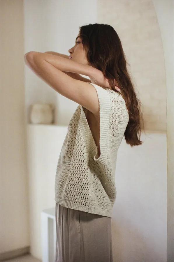 Skyler Sleeveless Knit Pullover