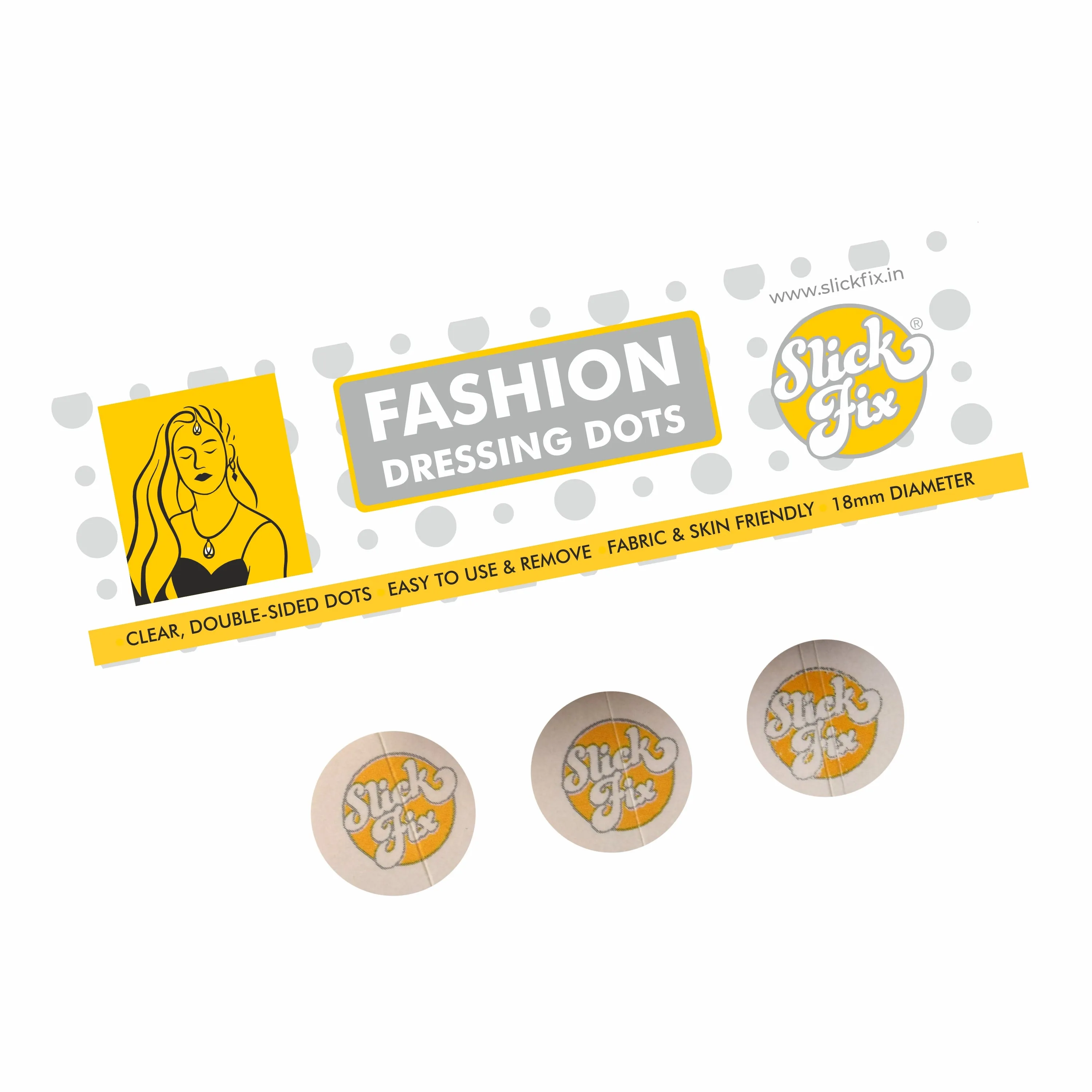 SlickFix Fashion Dressing Dots Tape