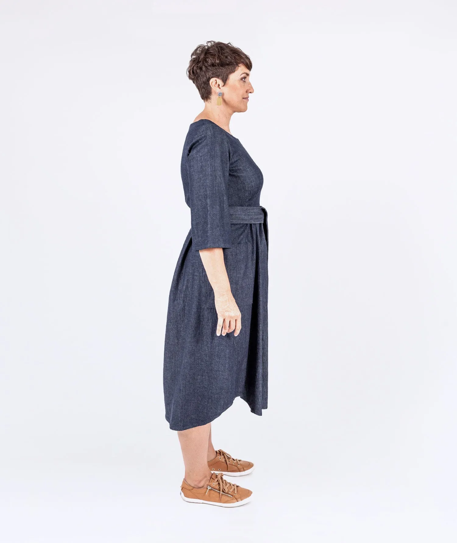 Stretch Denim Kajoli Dress