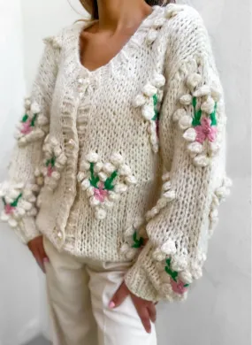 SUSAN APPLIQUE CARDIGAN