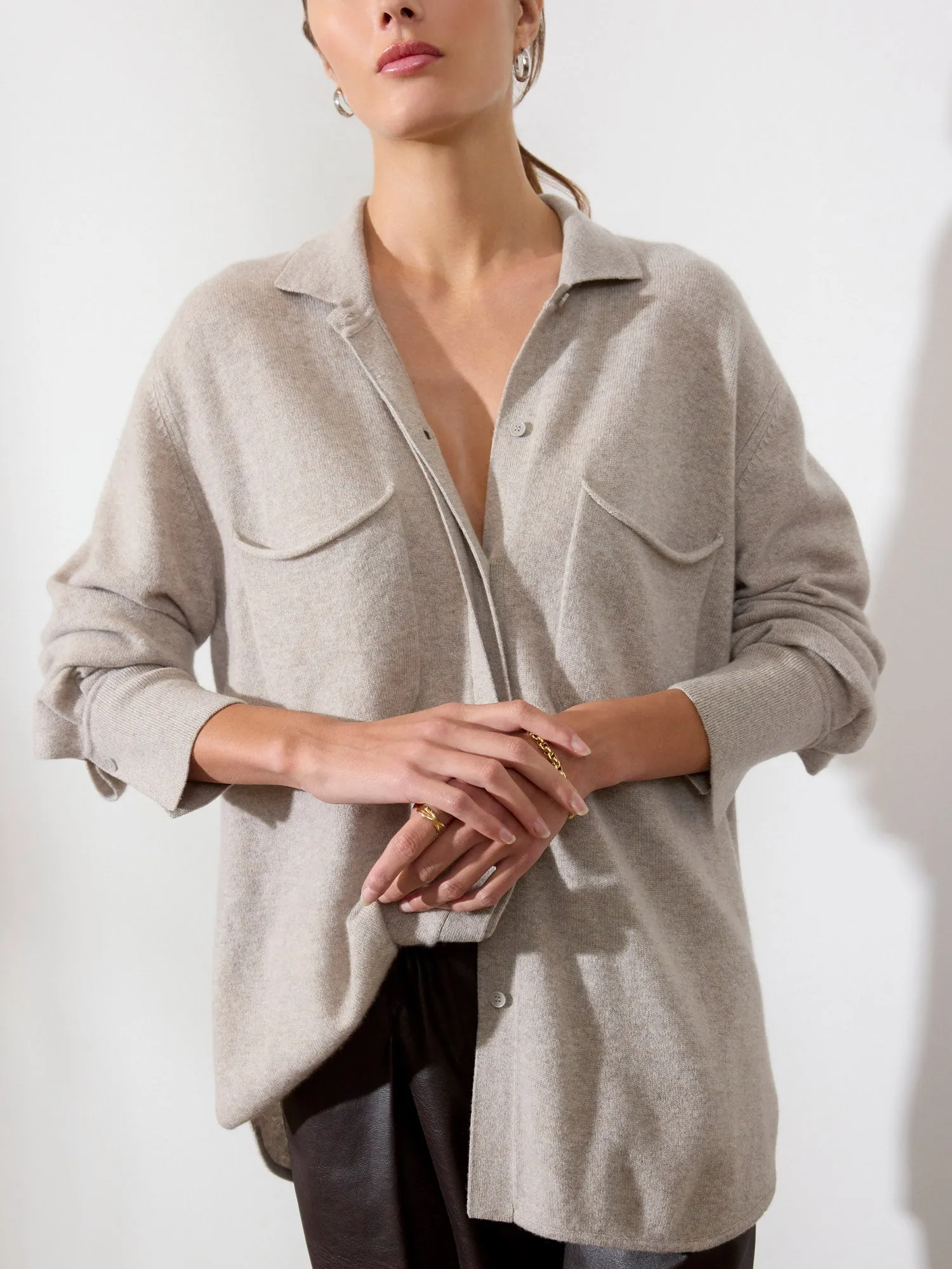 The Andre Luxe Cashmere Shacket