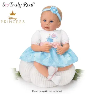 The Ashton - Drake Galleries Perfect Little Princess Lifelike So Truly Real® Baby Girl Doll in Disney Cinderella Outfit Weighted Fully Poseable with Soft RealTouch® Vinyl Skin by Linda Murray 17"-Inches