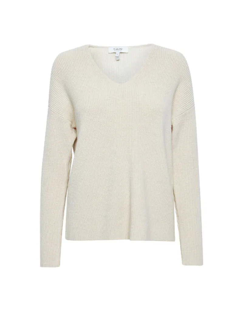 The Milo V-Neck Sweater - Birch