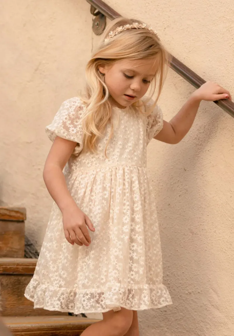 The Quinn Dress by Noralee - Flower Embroidery - KIDS