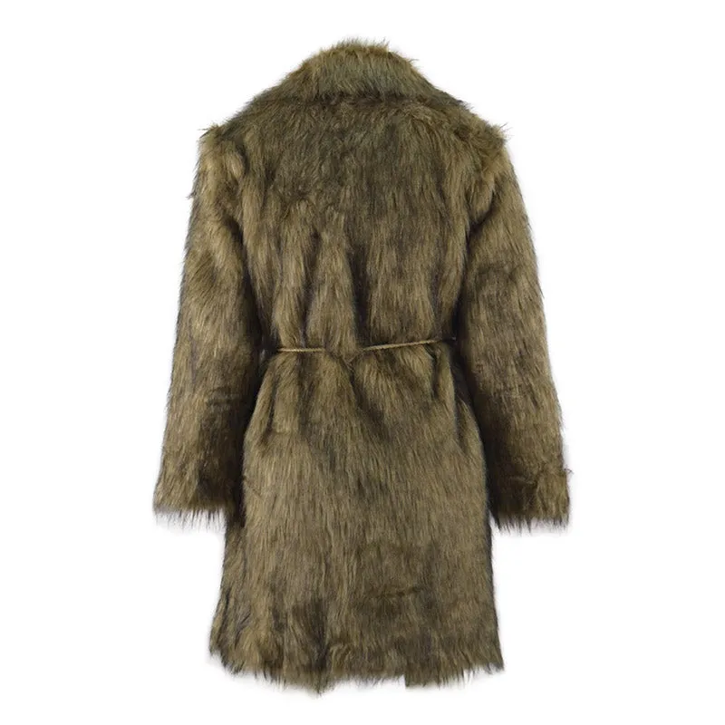 The Second Doctor Fur Coat Cosplay Costumes from The Abominable Snowman (1967)