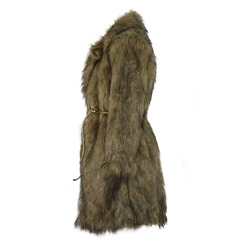 The Second Doctor Fur Coat Cosplay Costumes from The Abominable Snowman (1967)