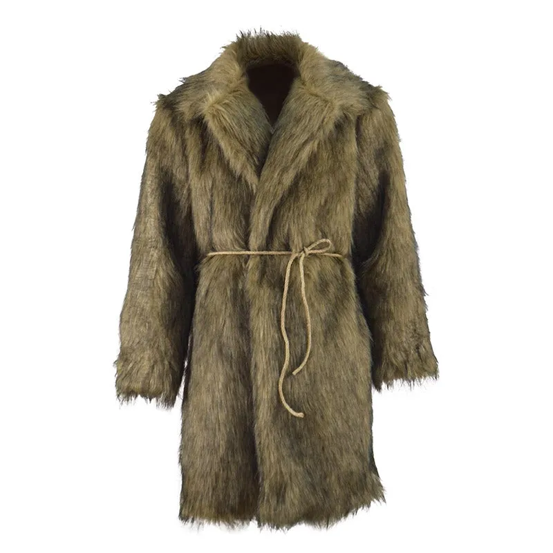 The Second Doctor Fur Coat Cosplay Costumes from The Abominable Snowman (1967)