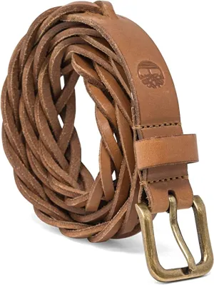 Timberland Women's 25mm Braided Leather Belt