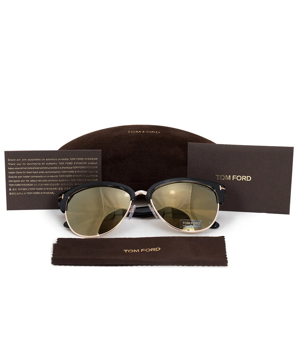 Tom Ford Fany Cat-Eye Sunglasses FT0368 01G 59