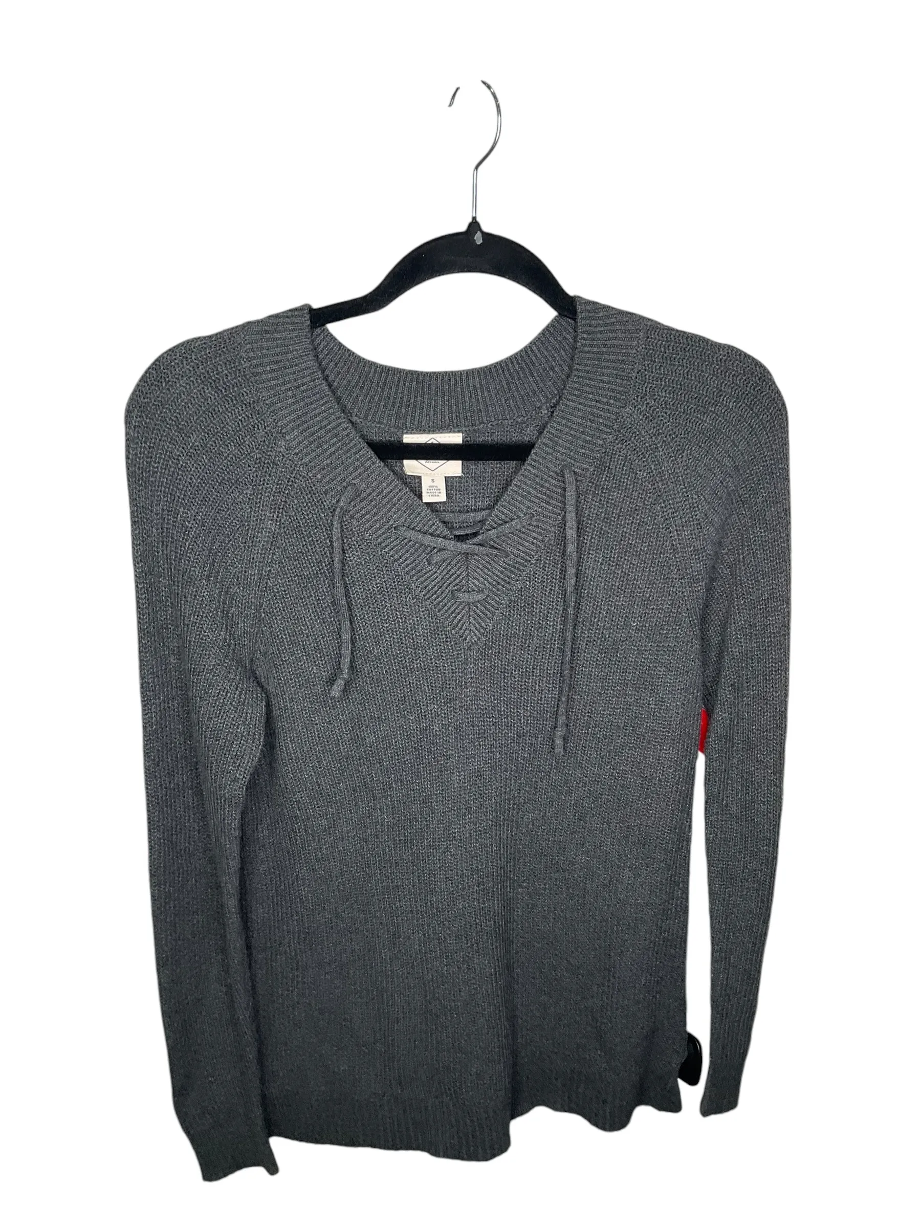 Top Long Sleeve By St Johns Bay In Grey, Size: S