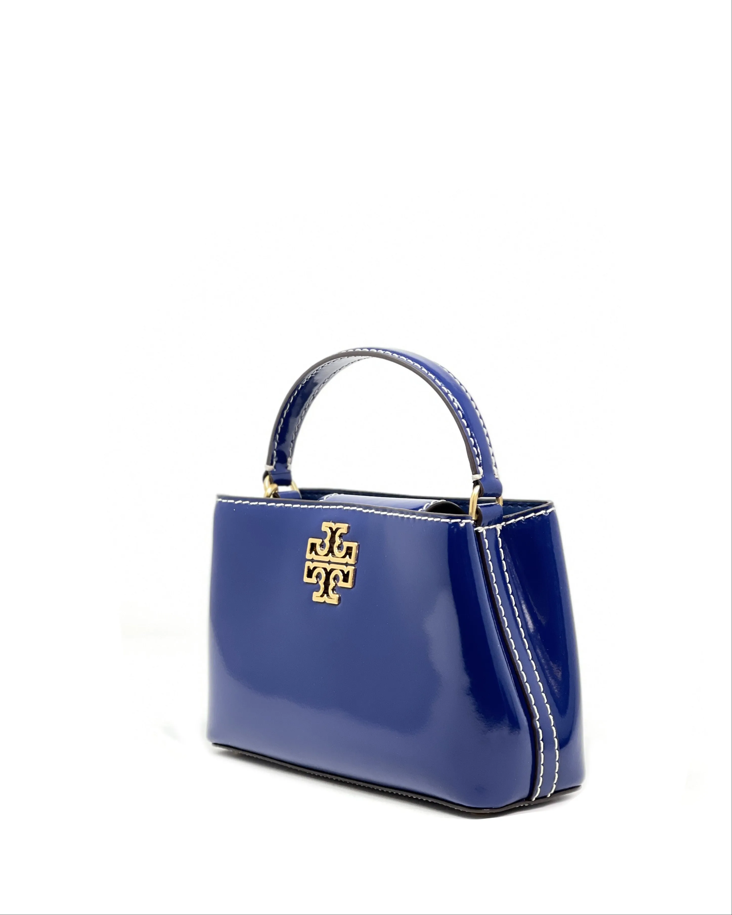 Tory Burch Mazarine Britten Patent Micro Satchel