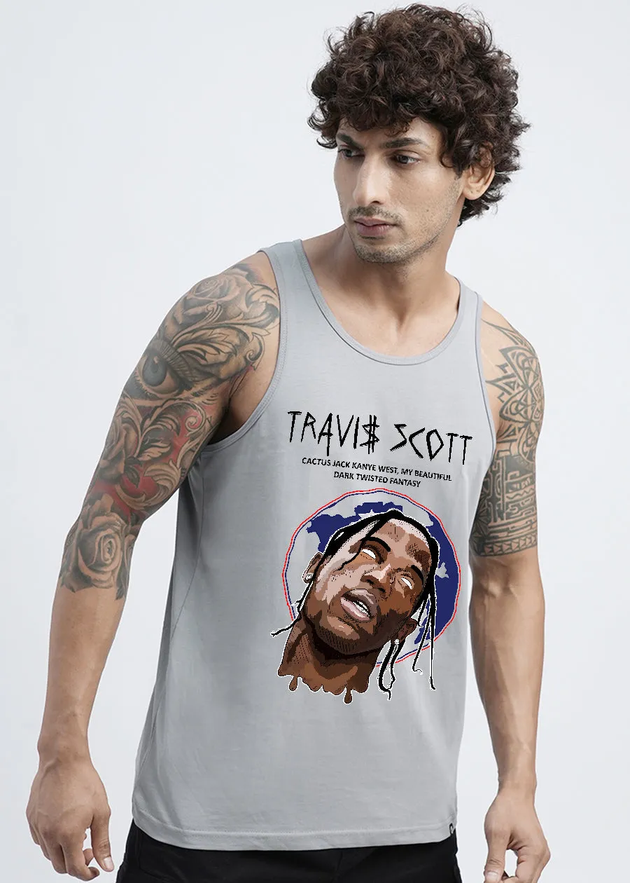 Travis Scott Mens Printed Vest