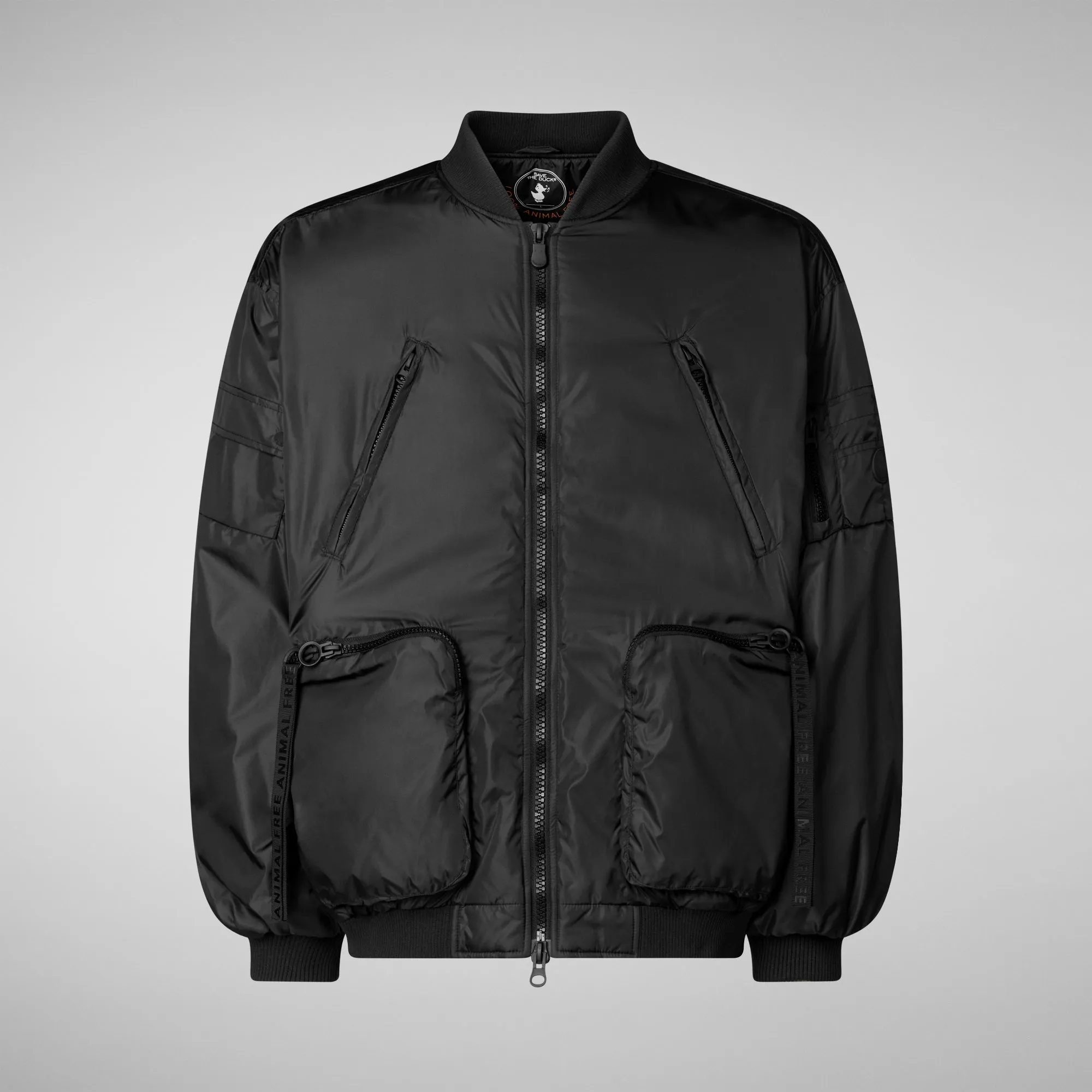 Unisex bomber jacket Usher in black