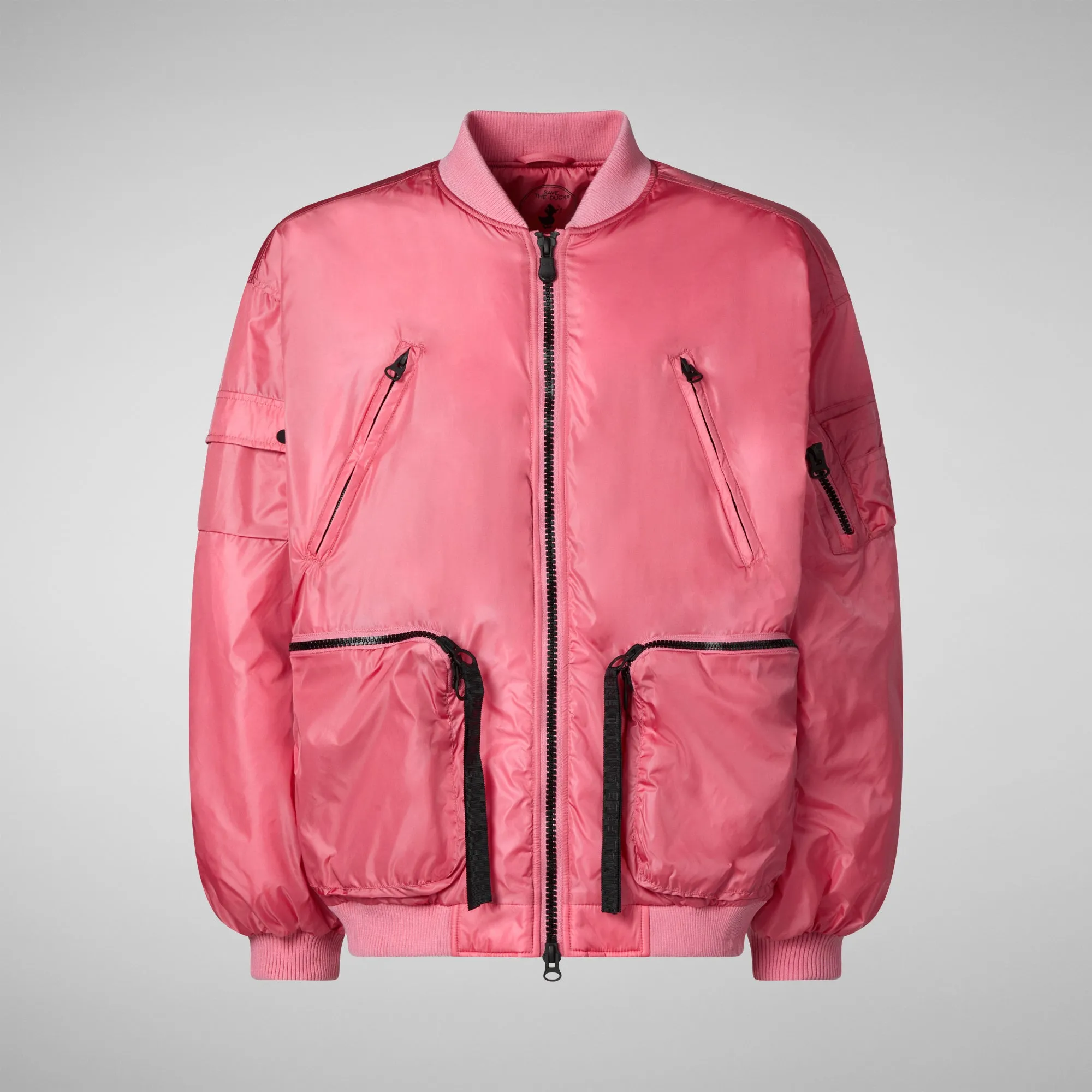 Unisex bomber jacket Usher in bloom pink