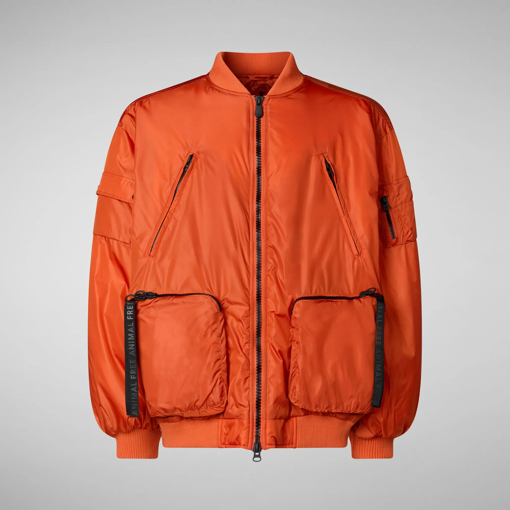 Unisex bomber jacket Usher in maple orange