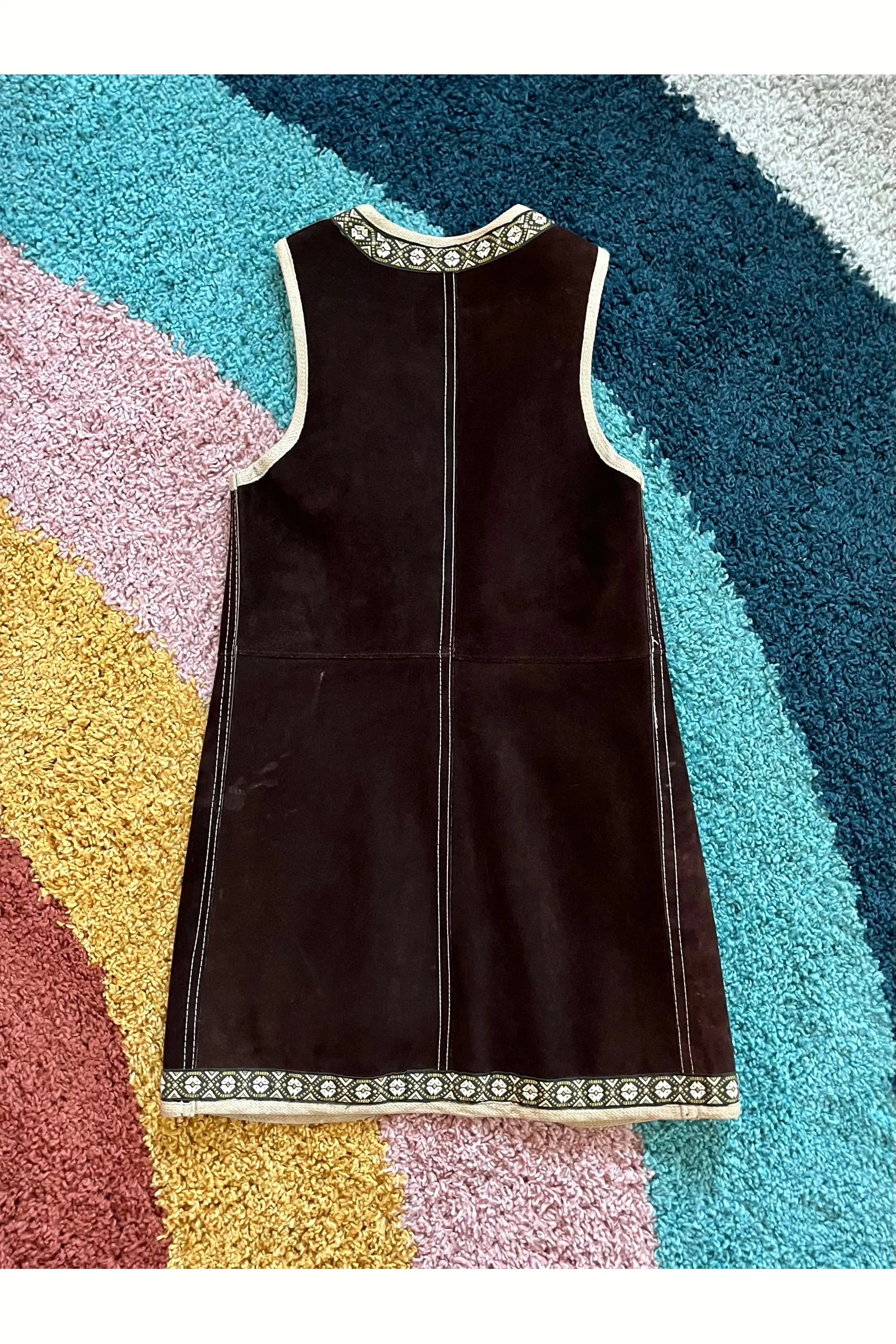 Vintage 60s-70s Suede Vest