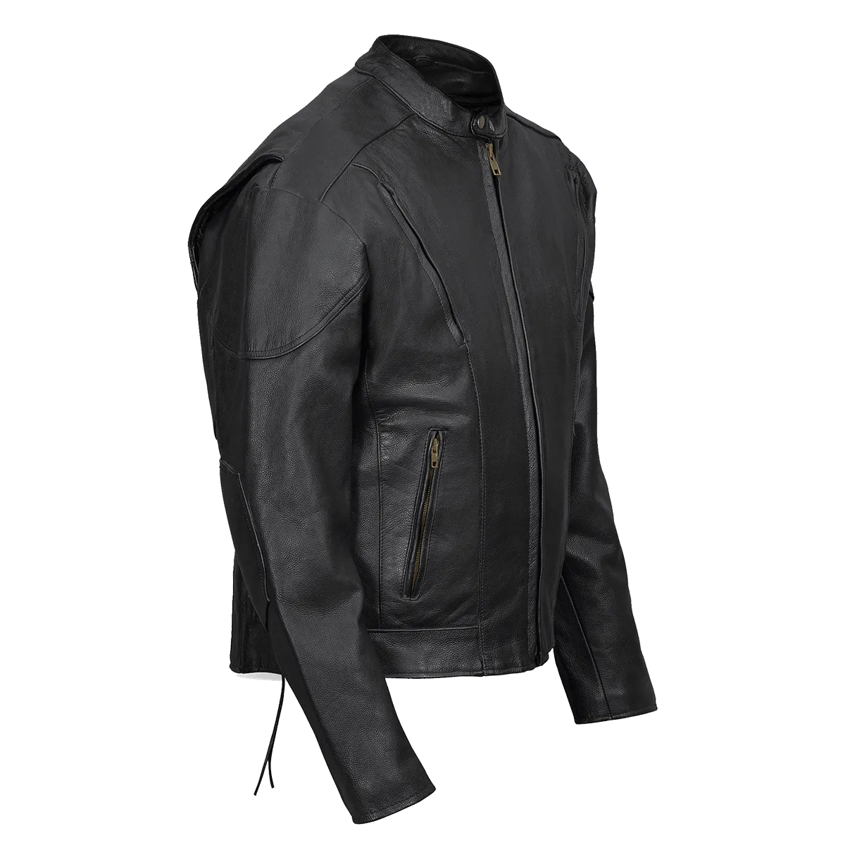 VL511 Vance Leather Men's Fully Lined Racer Jacket