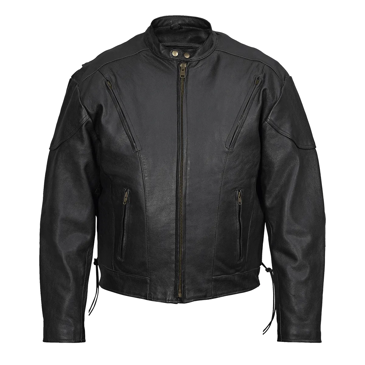 VL511 Vance Leather Men's Fully Lined Racer Jacket