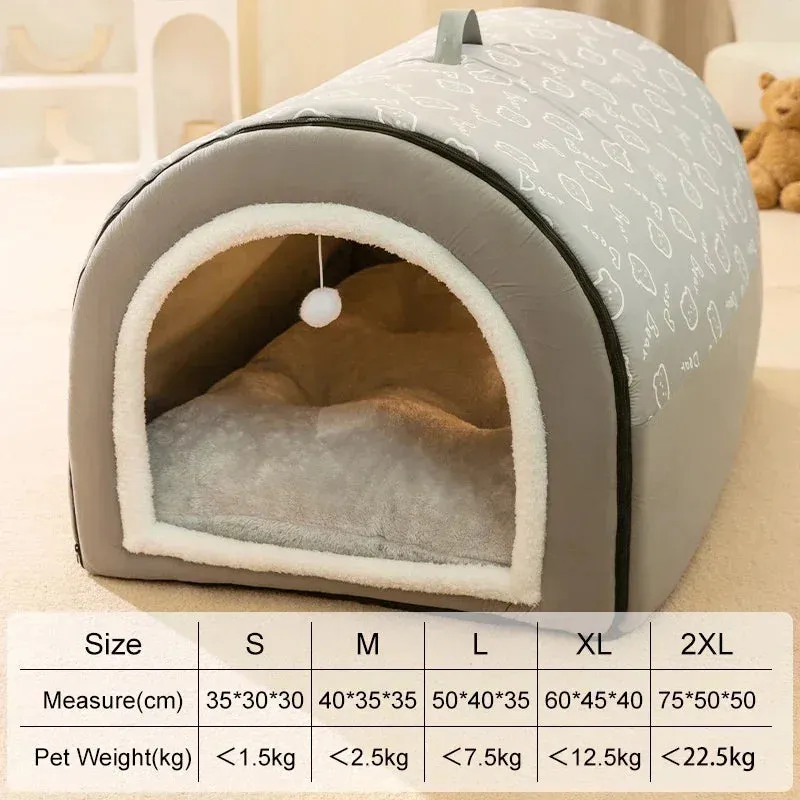 Warm Winter Cozy Washable Dog House