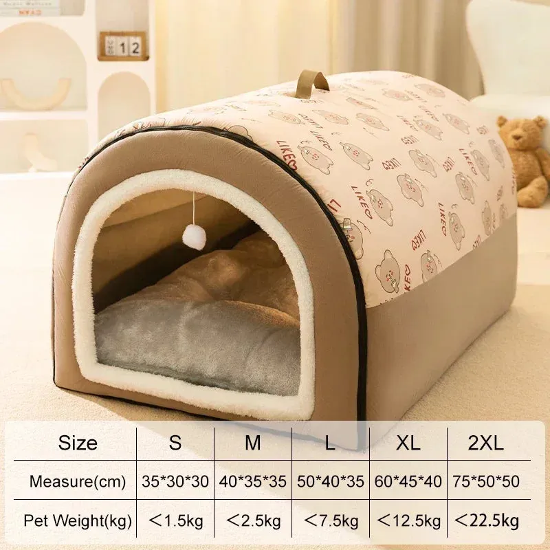 Warm Winter Cozy Washable Dog House