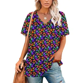 Watercolor Women's V-Neck T-Shirt