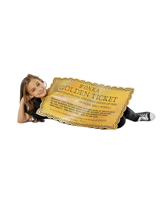 WILLY WONKA GOLDEN TICKET COSTUME