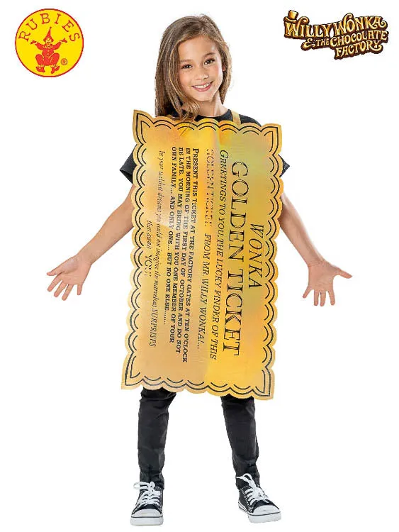 WILLY WONKA GOLDEN TICKET COSTUME