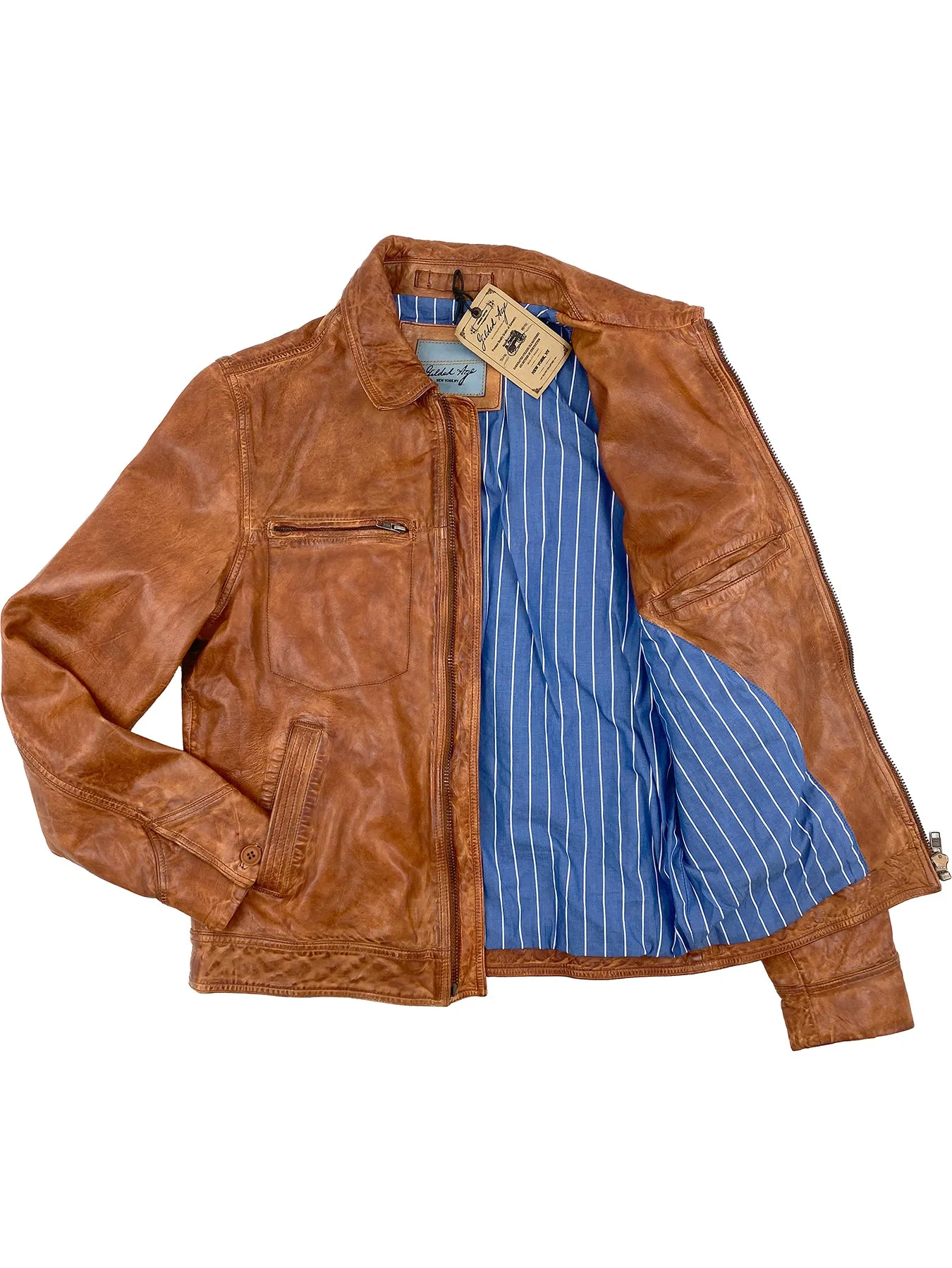 Wind Buffer Leather Jacket 4014