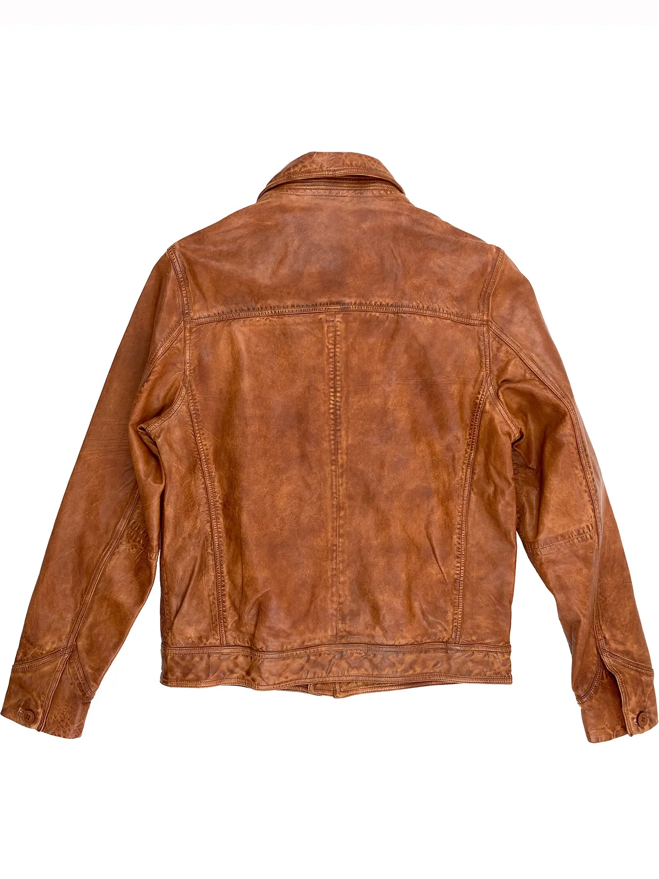 Wind Buffer Leather Jacket 4014