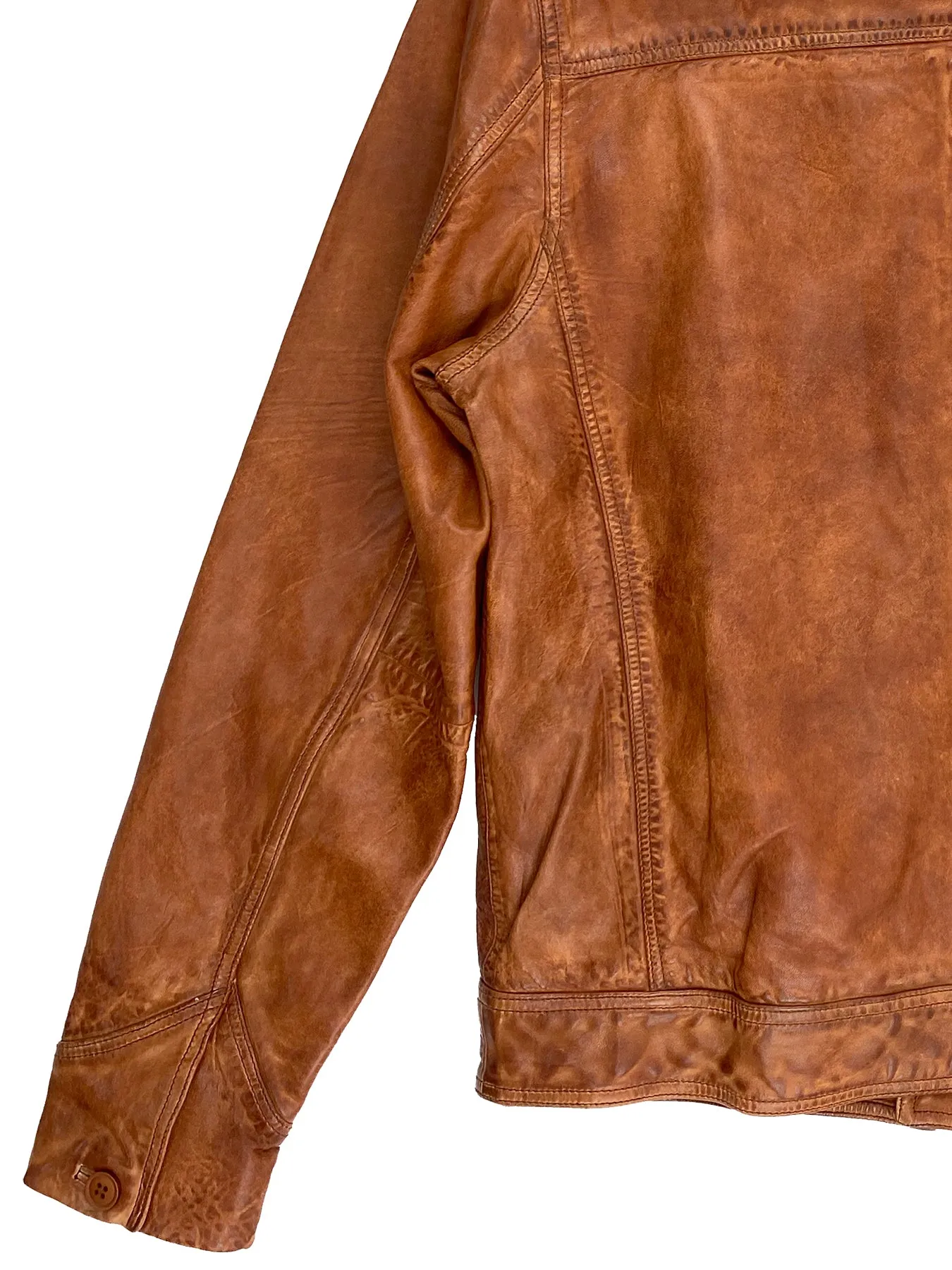 Wind Buffer Leather Jacket 4014