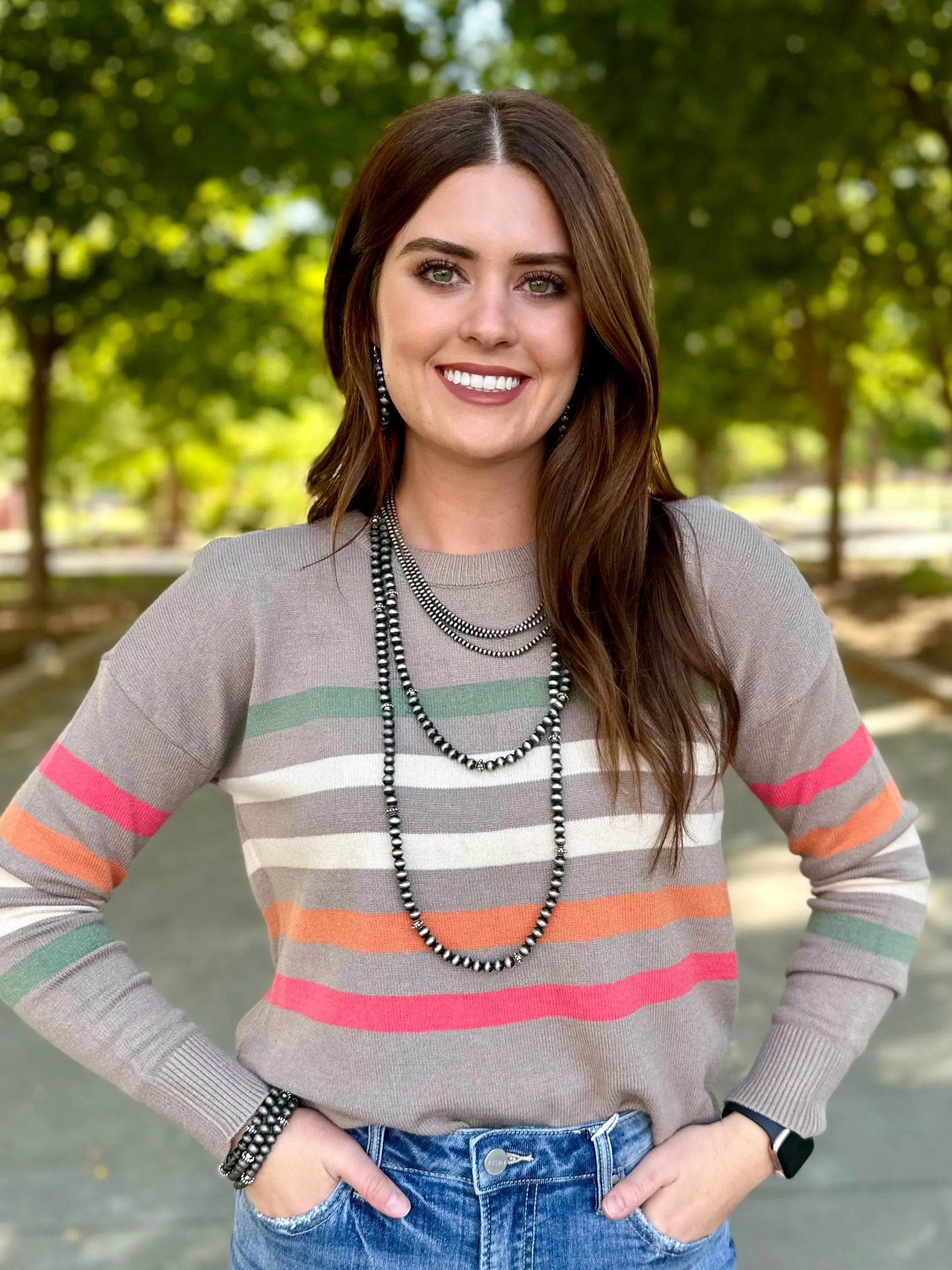 Woodland Striped Sweater