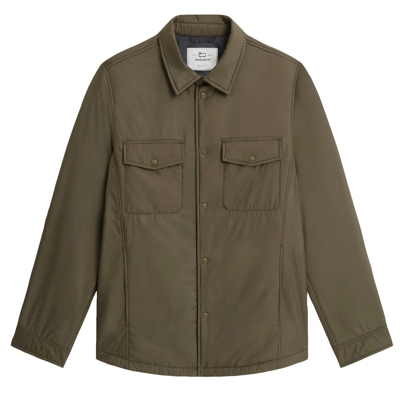 Woolrich Alaskan Microfiber Overshirt Dark Green