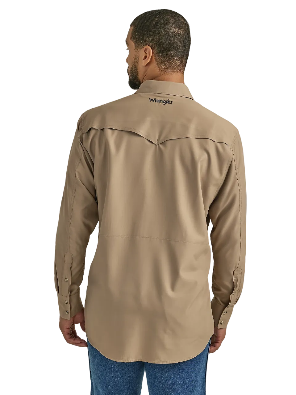 Wrangler Men's Performance Neutral Tan Shirt