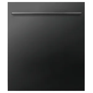 ZLINE 24 in. Top Control Dishwasher with Black Stainless Steel Panel and Modern Style Handle, 52dBa (DW-BS-H-24)