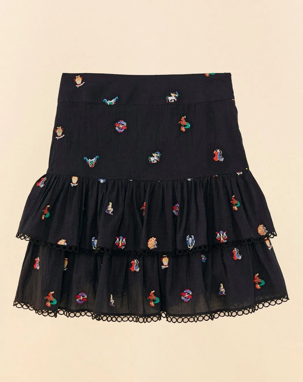 Zodiac Cross Stitch Mini Skirt | Zoadiac